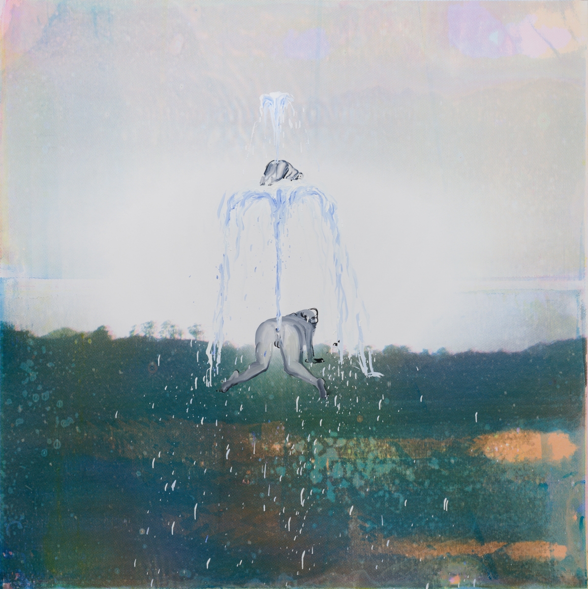 Tala Madani, Two Fountains, 2018