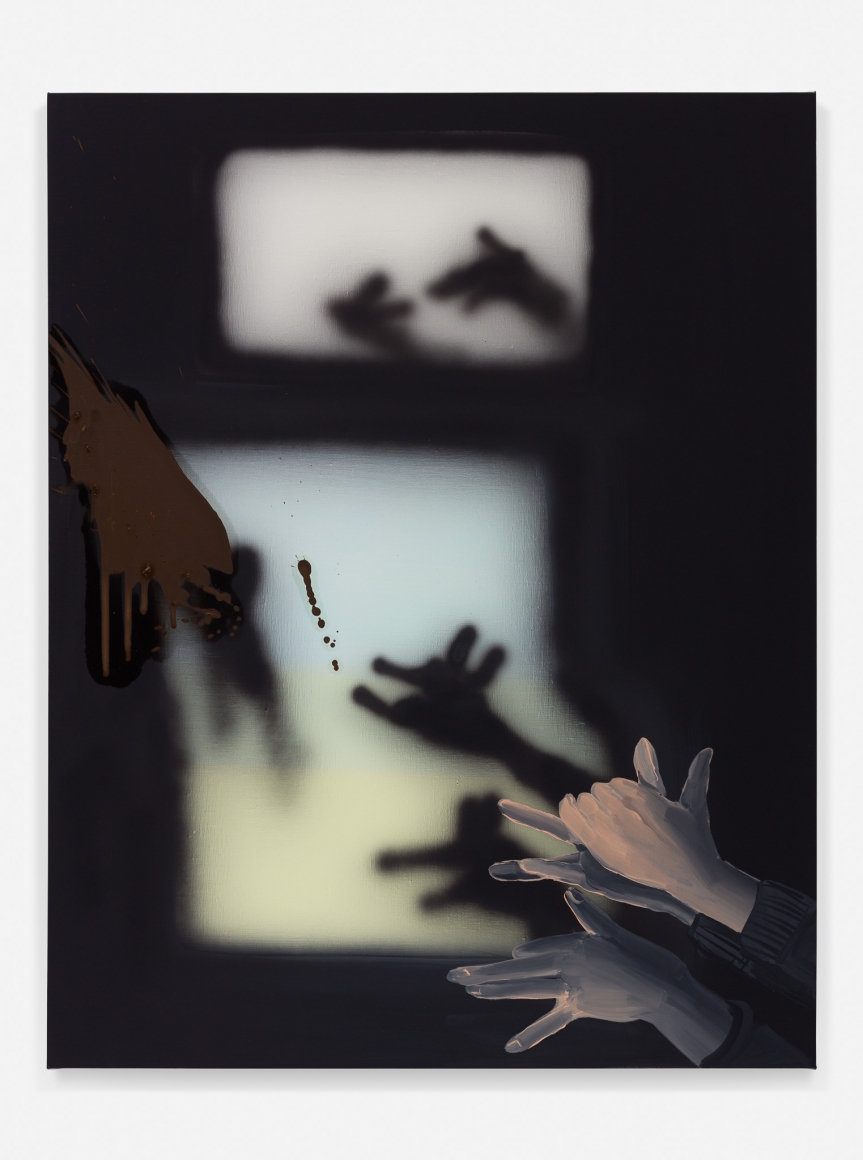 Tala Madani, Shadow Projection (Animal Hands) 1, 2018