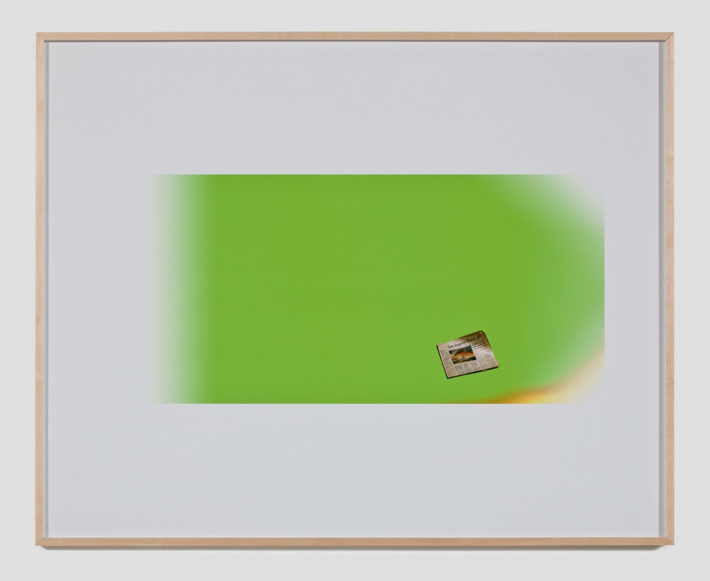 Larry Johnson, Untitled Green Screen Memory (Los Angeles Times), 2010