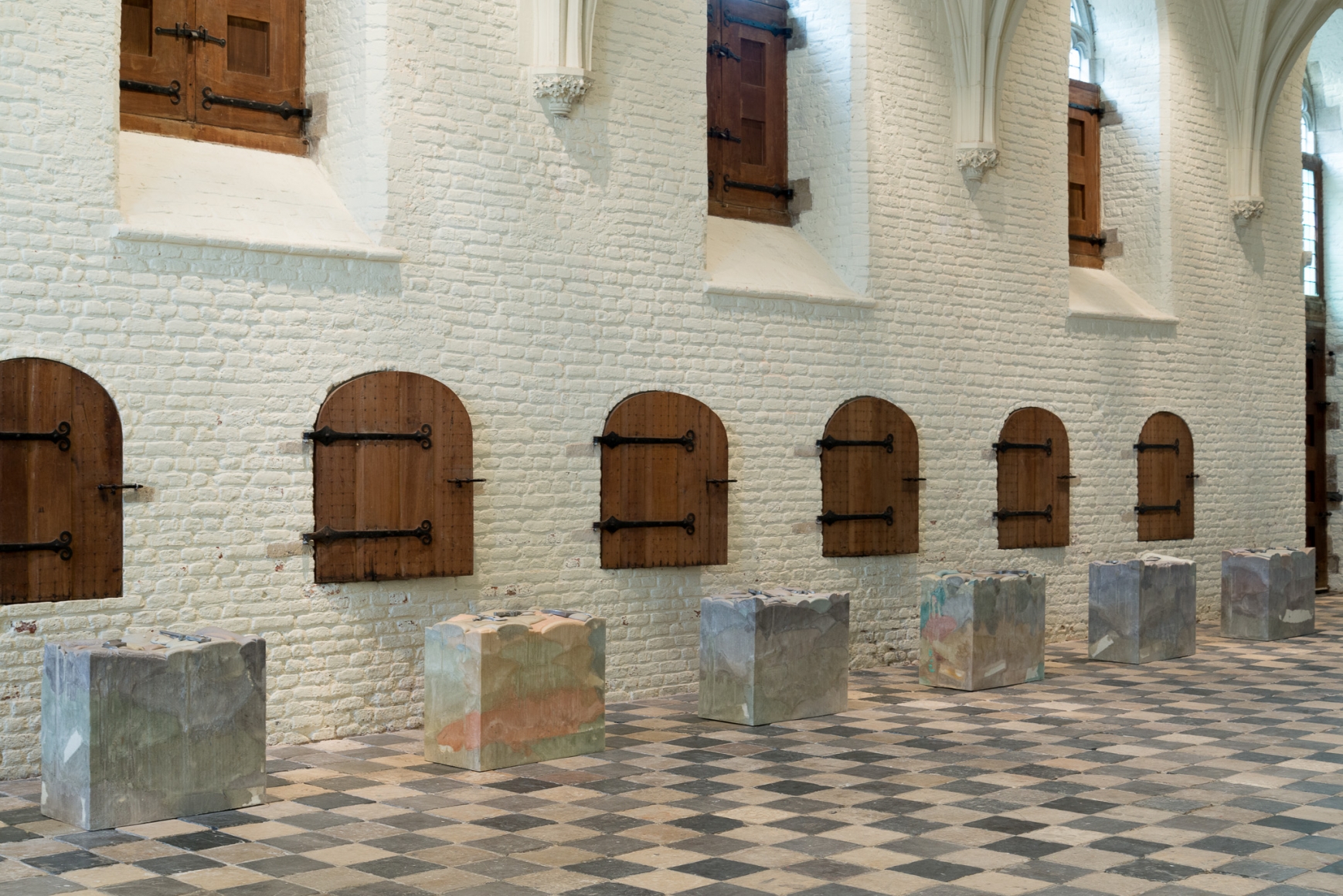 Marina Pinsky, Not yet titled (Foam Blocks 1-10), 2017