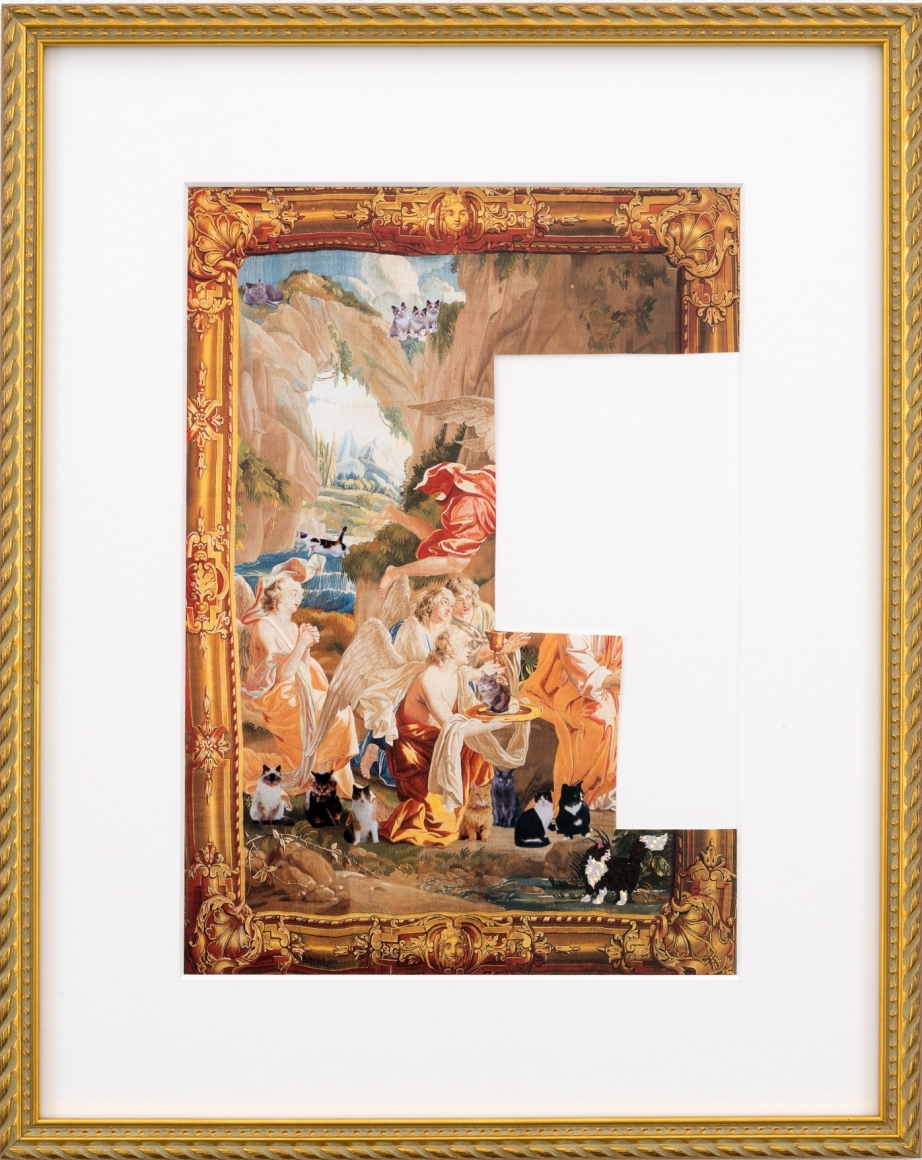 Karen Kilimnik, the adoration of the gods - fragment, 2015