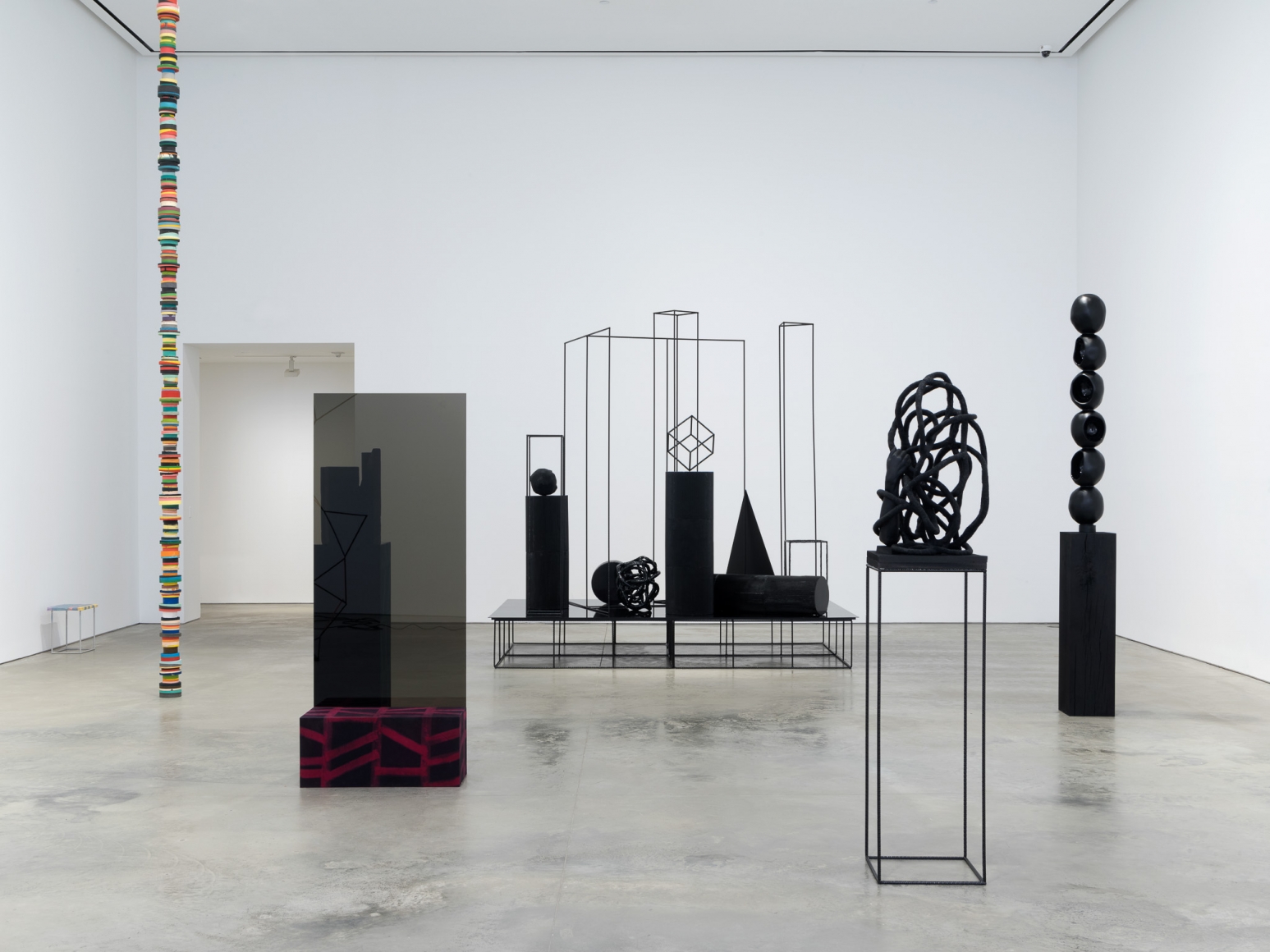 Installation view: Eva Rothschild, A Material Enlightenment, 303 Gallery, New York, 2017
