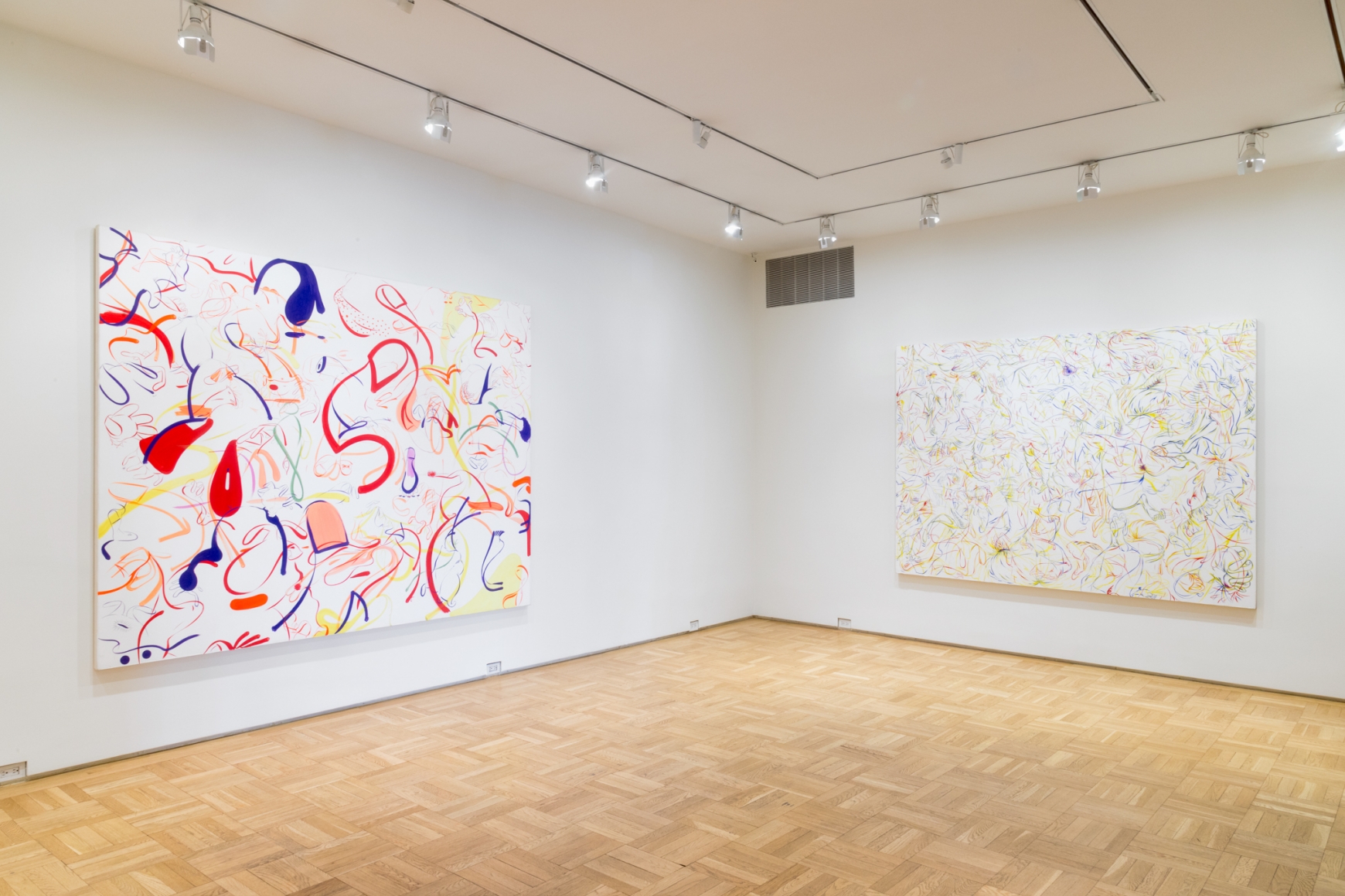 Sue Williams, Installation view: Paintings 1997-98, Skarstedt Gallery, New York, 2018