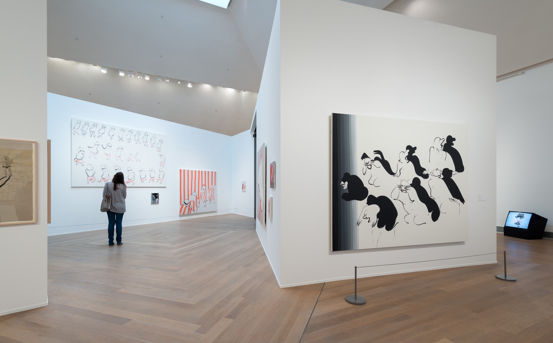 Installation view: Tala Madani: Rip Image, Moderna Musseet, Stockholm, 2013