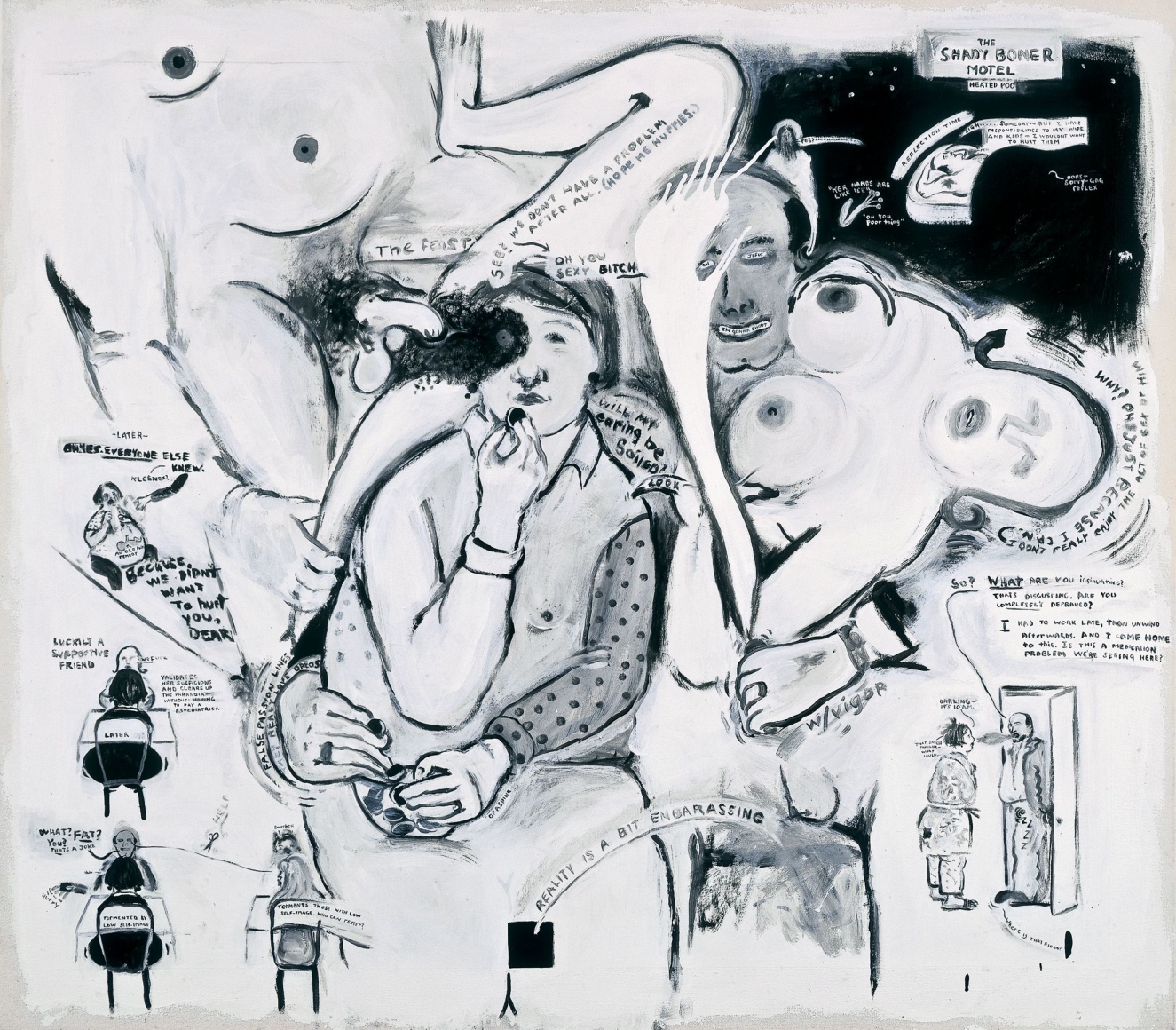 Sue Williams, In Denial of the Shady Boner Motel, 1992
