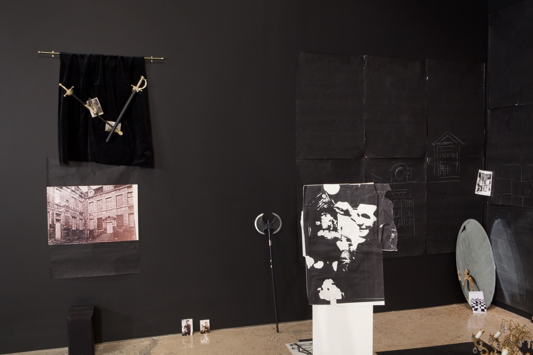 Karen Kilimnik, The Hellfire Club episode of the Avengers, 1989, Installation view: 303 Gallery, New York, 2011