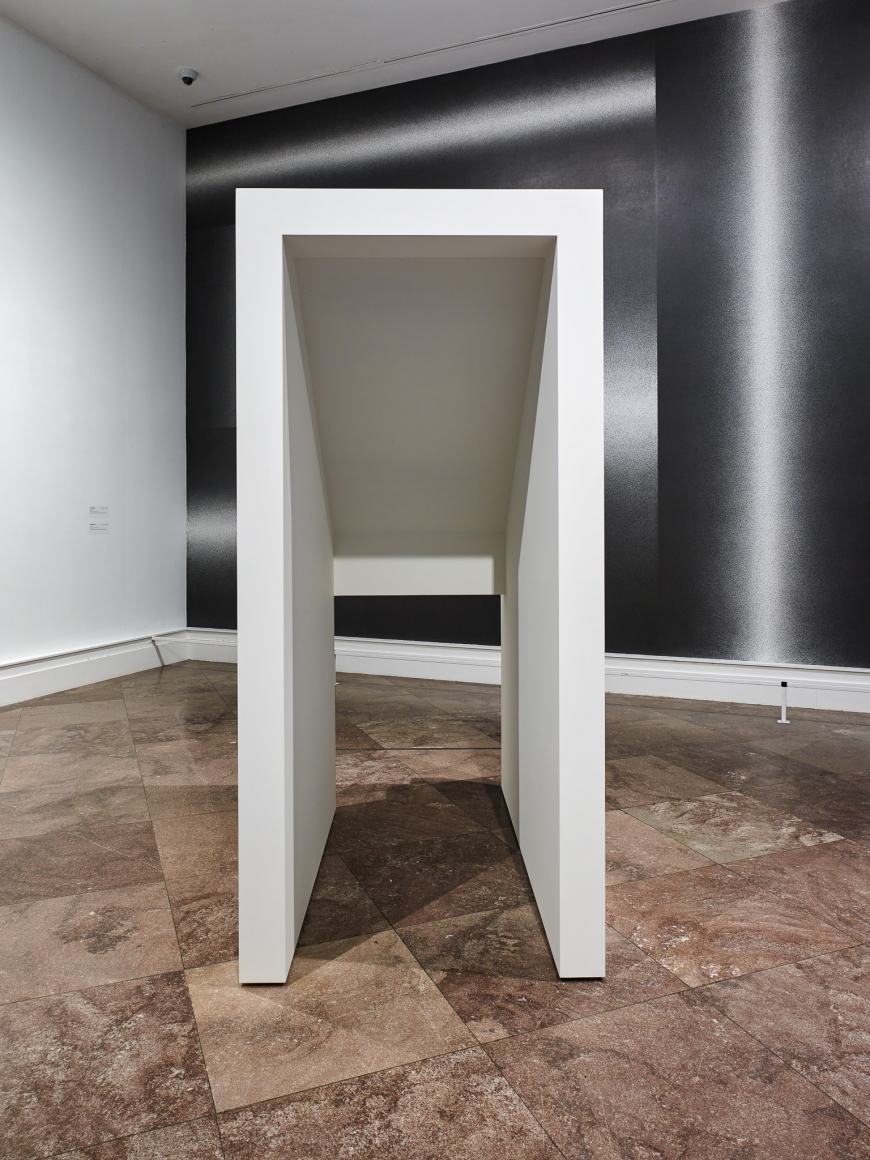 Jacob Kassay, Installation view: OTNY, Albright-Knox Art Gallery, Buffalo, 2017