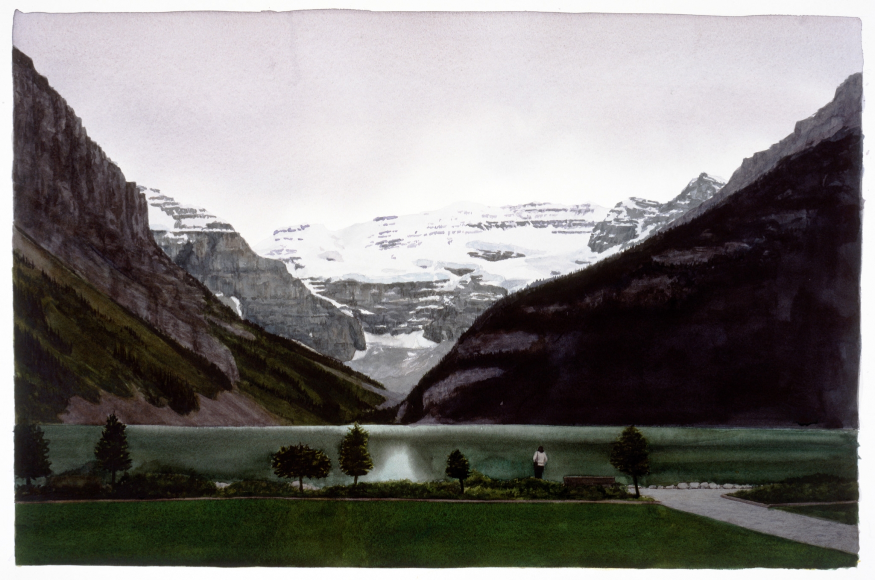 Tim Gardner, Untitled (Woman by the Shore: Lake Louise), 2002