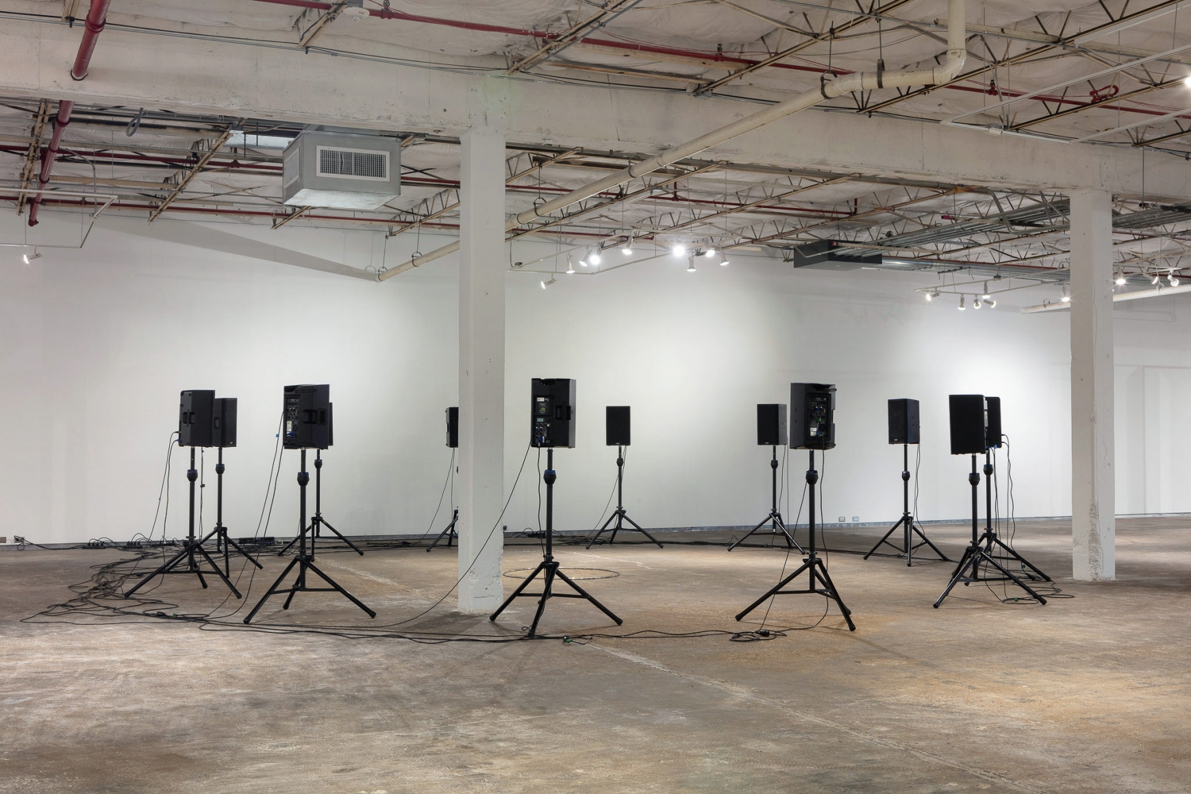 Installation view: Alicja Kwade, Moving in Glances, Dallas Contemporary, TX, Photo: Todora Photography LLC