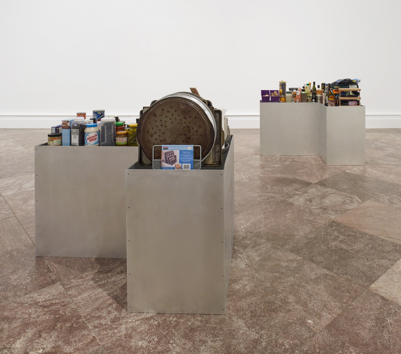 Jacob Kassay, Installation view: OTNY, Albright-Knox Art Gallery, Buffalo, 2017