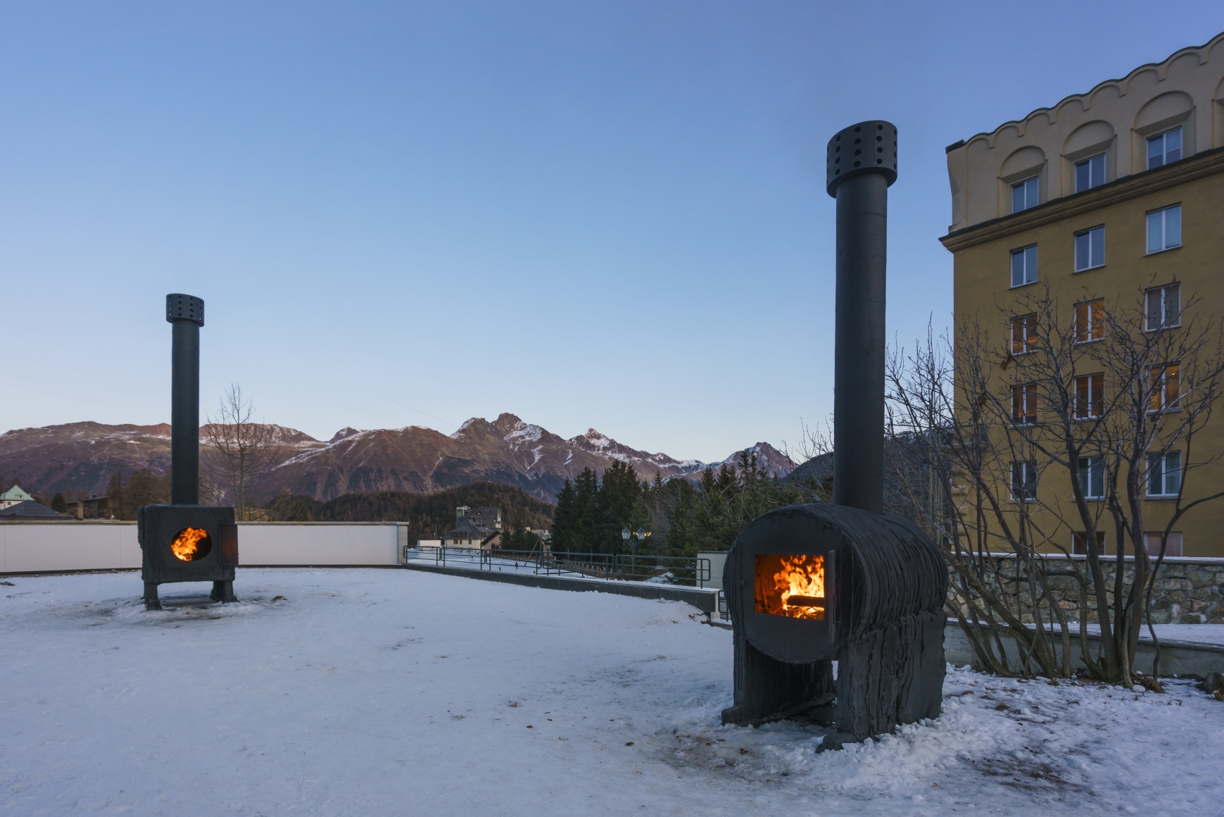 Installation view, Sterling Ruby: STOVES, Vito Schnabel Gallery, St. Moritz, 2015
