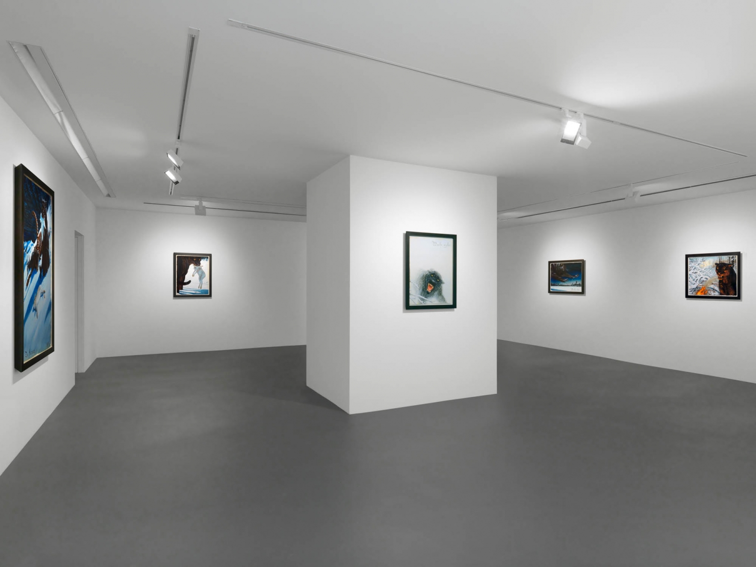 Installation view, Walton Ford, New Watercolors, Vito Schnabel Gallery, St. Moritz
