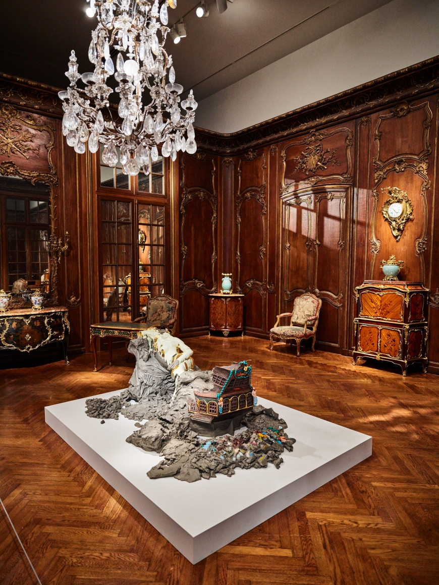 Installation view, Urs Fischer: The Public and the Private, Fine Arts Museums of San Francisco, Legion of Honor Museum, California, 2017