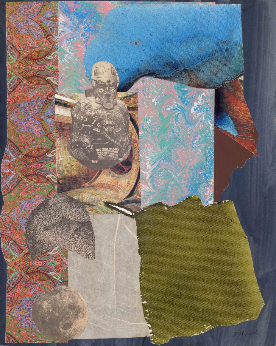 Dorothy Hood Primal Edge, 1982-1997 collage on mat 20 x 16 inches