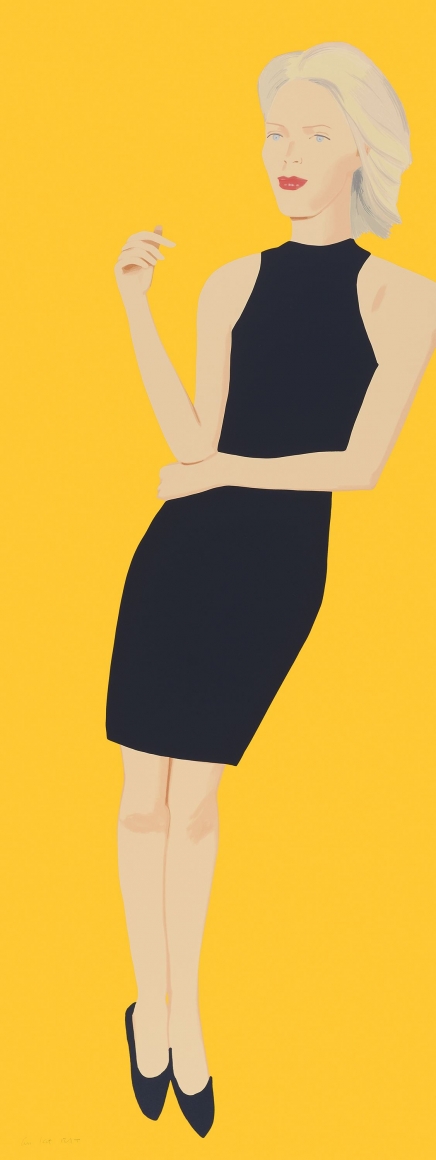 Alex Katz Black Dress VIII (Ruth), 2015 28-color silkscreen 80 x 30 inches Edition of 35 $25,000