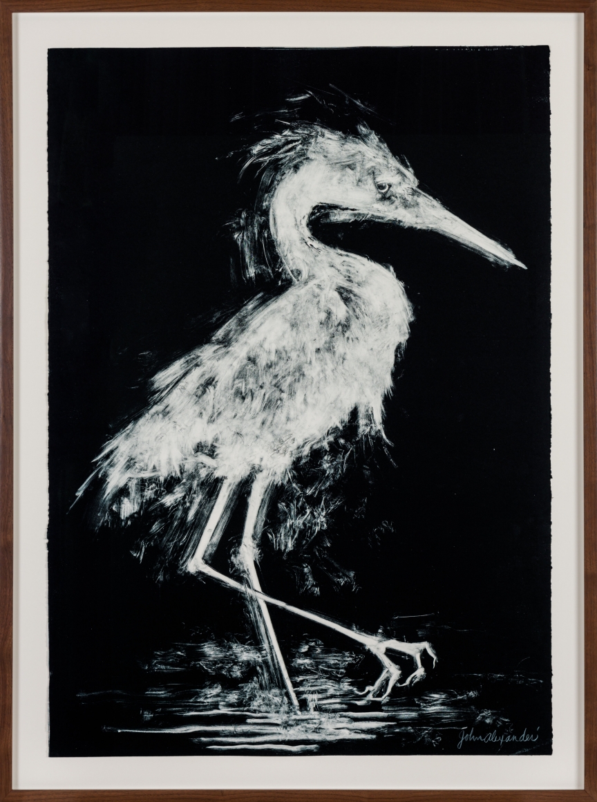 John Alexander High Stepping, 2017 monotype on Fabriano Rosaspina paper paper: 39 x 27 1/2 inches frame: 44 1/2 x 33 1/2 inches signed bottom right front (JoA-176)