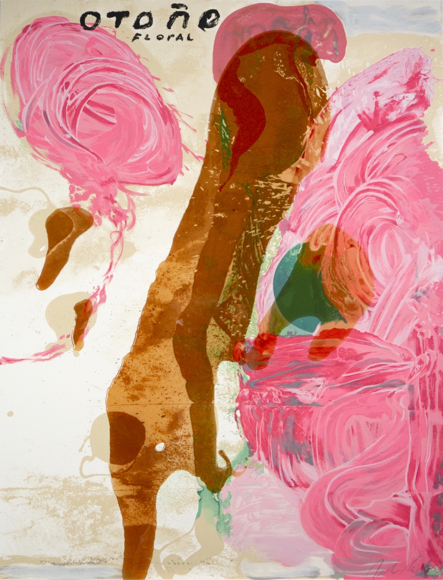 Julian Schnabel Sexual Spring-Like Winter - Otono, 1995 hand painted, 15 color silkscreen with poured resin 40 x 30 inches edition of 80 Publisher: Lococo FIne Art Publisher $9,000 Inquire