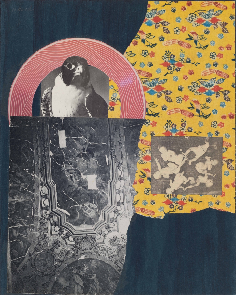 Dorothy Hood Presences, 1982-1997 collage on mat 20 x 16 inches