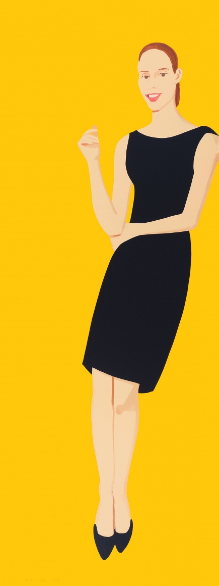 Alex Katz Black Dress V (Ulla), 2015 31-color silkcreen 80 x 30 inches Edition of 35 $25,000