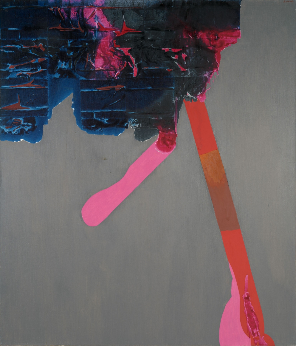 Dorothy Hood Orbs Flora IX, 1970s oil on canvas 70 x 60 3/4 inches