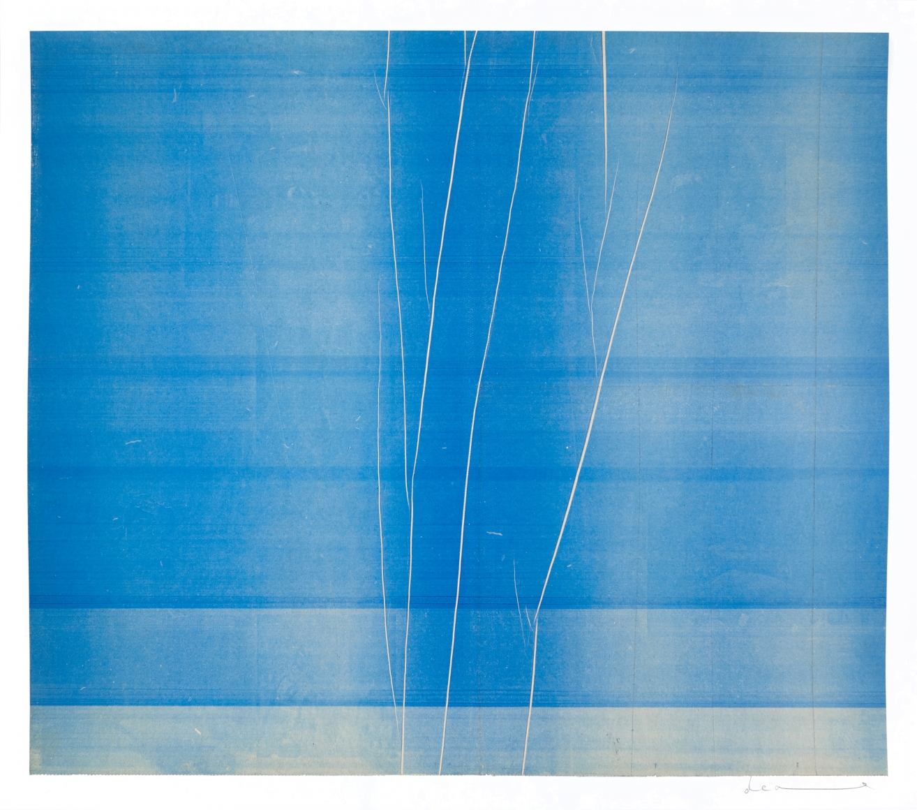 Anne Deleporte Lightning, 2019 ink on paper mounted on Arches paper 24 x 27 1/4 inches (AnD-47)