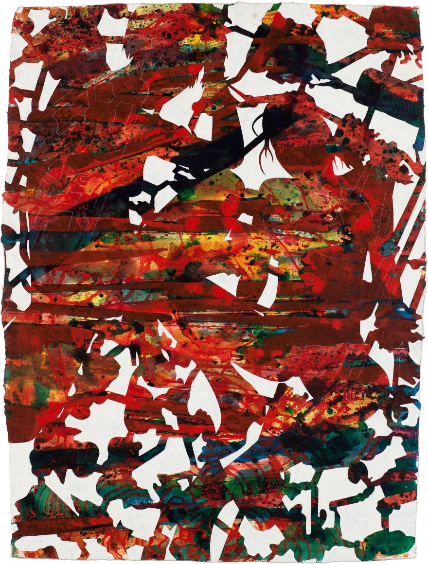 Bo Joseph A Lexicon of Persistent Absence: Fragments of an Erotic Fantasy, 2012 acrylic and transfer on paper mounted on canvas 29 3/4 x 22 5/8 inches