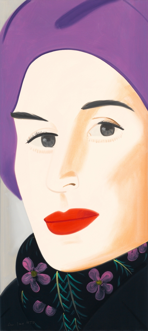 Alex Katz Purple Hat (Ada), 2017 archival pigment inks on Crane Museo Max 365 gsm paper 46 x 21 inches Edition of 125 $12,000