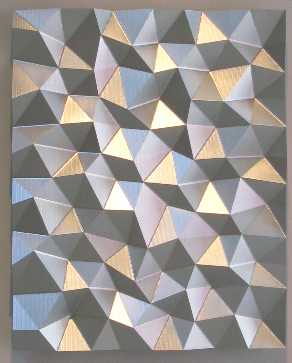 Christian Eckart, Hexagonal Perturbation, 2011, CNC machined billet aluminum with extreme-effect acrylic urethane, 31 x 22 x 3 1/2 inches
