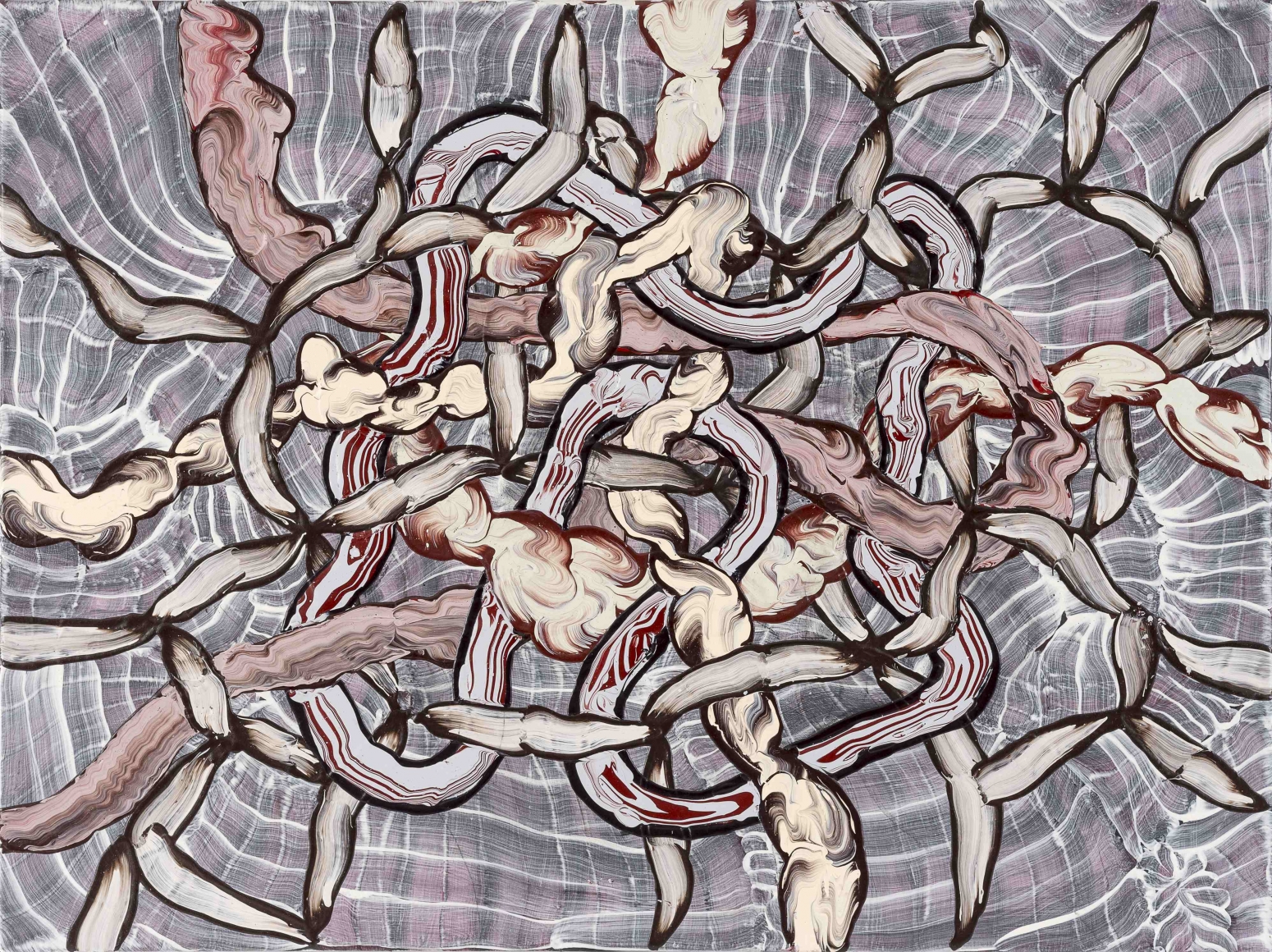 HENRIQUE OLIVEIRA (b.1973 Ourinhos, Brazil) Untitled, 2015 acrylic on linen 30 x 40 inches