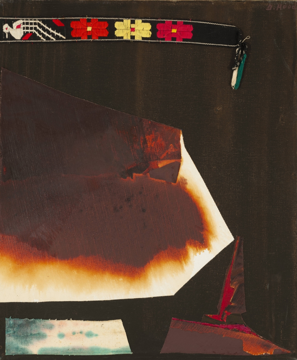 Dorothy Hood Shards of the Earth, c. 1980s oil on canvas with collage elements 24 x 20 inches
