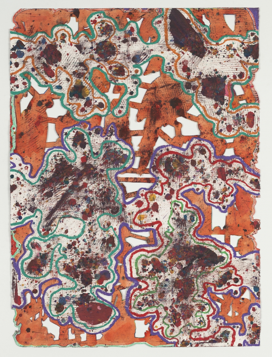 Bo Joseph Experiments in Expiration: Folly, 2014 oil pastel, colored pencil and acrylic on paper 33 3/4 x 25 3/4 inches