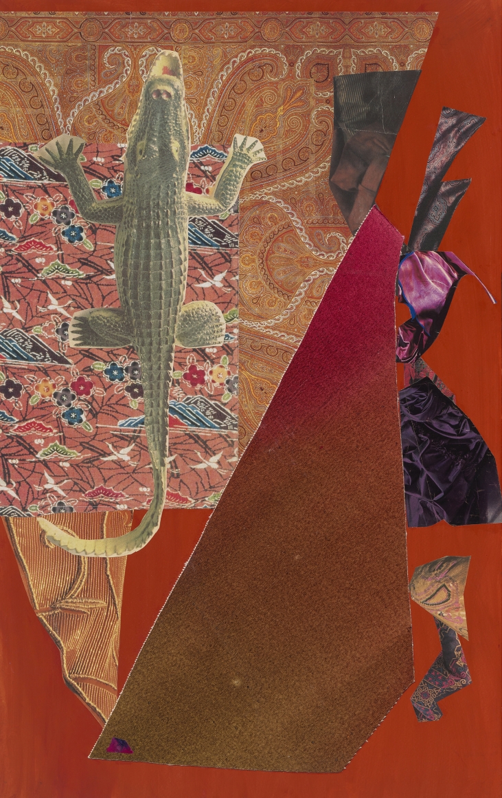 Dorothy Hood Untitled 1146, 1982-1997 collage on mat 32 x 20 inches