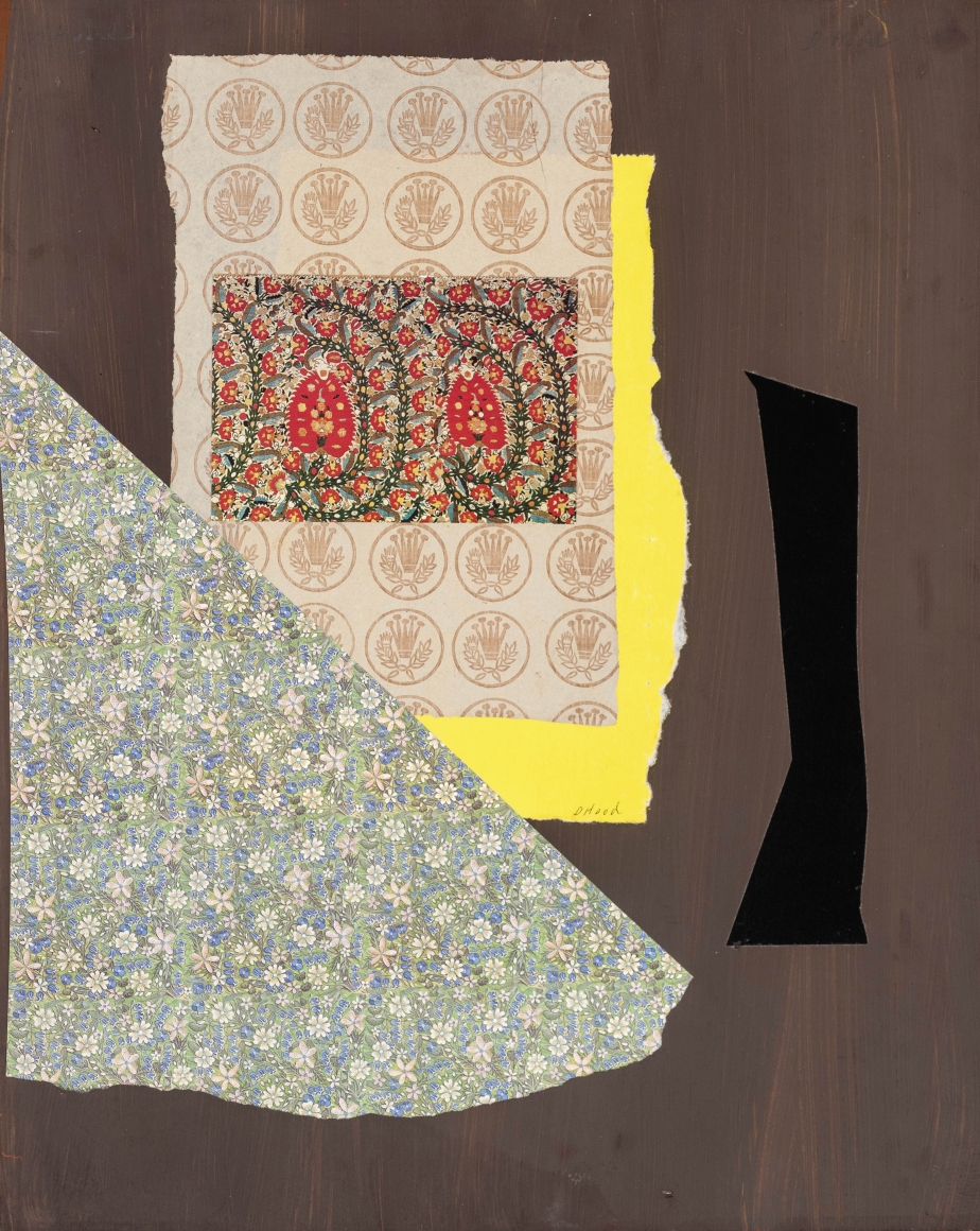 Dorothy Hood Binaki, Athens, 1982-1997 collage on mat 20 x 16 inches