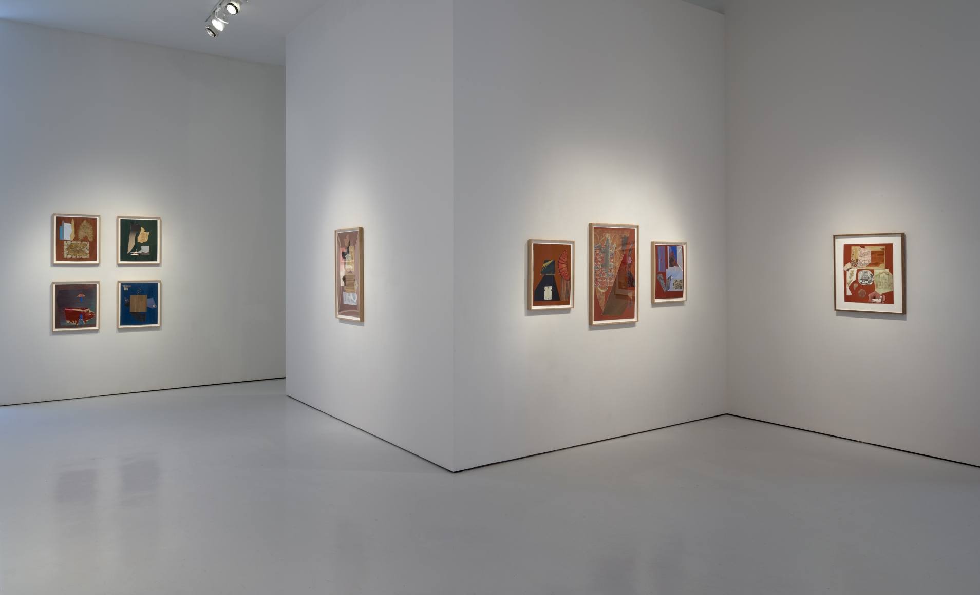 DOROTHY HOOD, COLLAGES, Installation view, McClain Gallery, June 2020