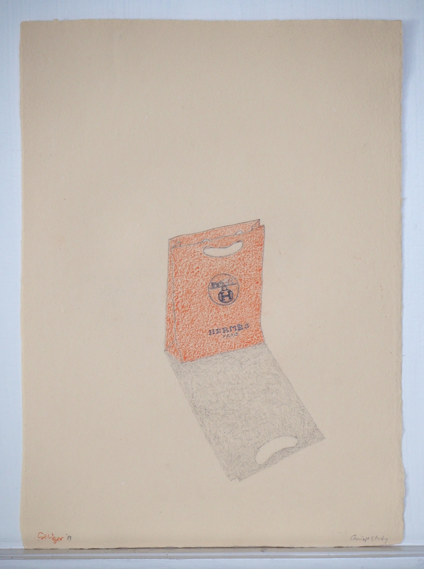 Jonathan Seliger Shadow with Hole, 2019 pencil and graphite 14 1/4 x 10 1/4 inches
