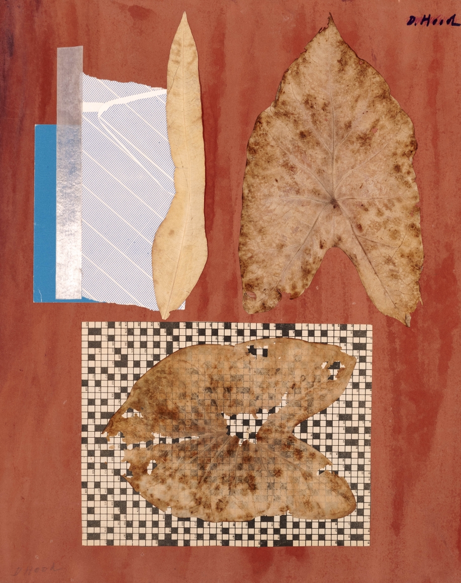 Dorothy Hood Thinned Leaves, 1982-1997 collage on mat 20 x 16 inches
