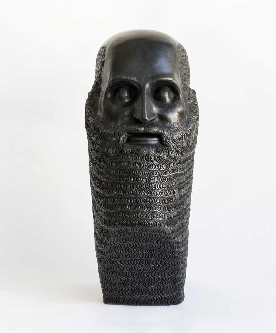 Portrait of a Bearded Man with Triangular Base