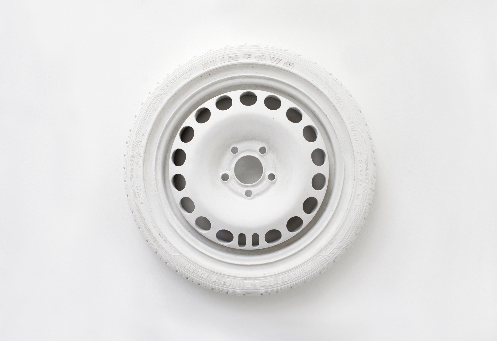 Katja Larsson Minerva Radial F105, 2020 Jesmonite, marble dust 23h x 23w x 4d in