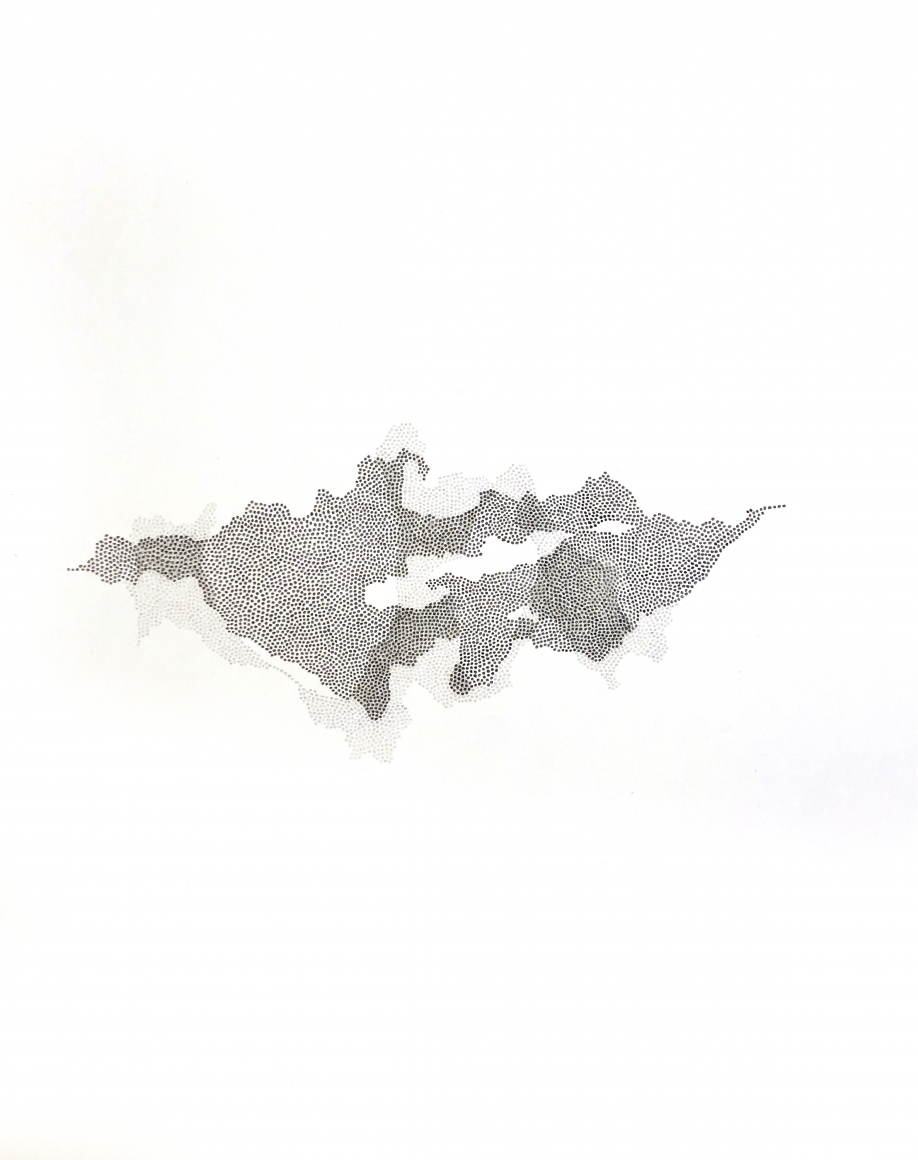 Grace Beck Shadow(s), 2020 Graphite on rag paper 18h x 14w in