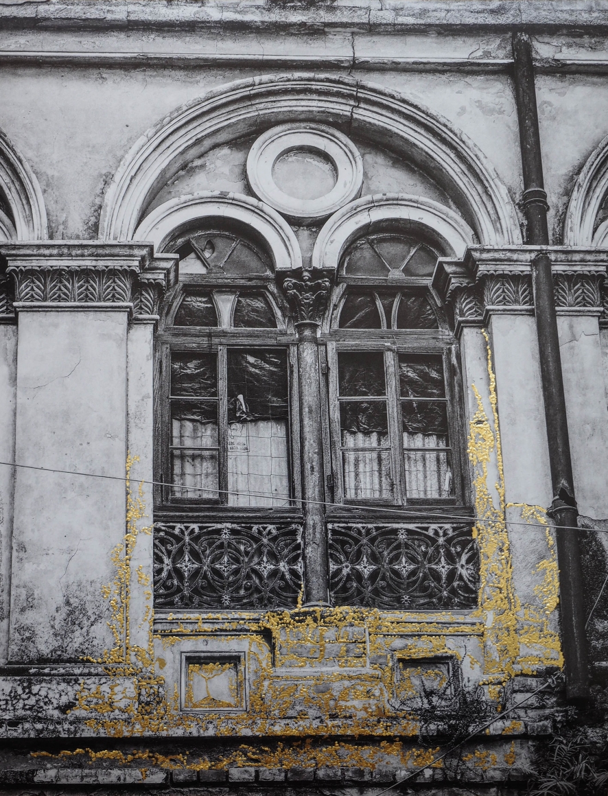 Najmun Nahar Keya Kintsugi Dhaka (15), 2020 Photograph on archival paper, gold leaf, archival glue 16h x 12w in