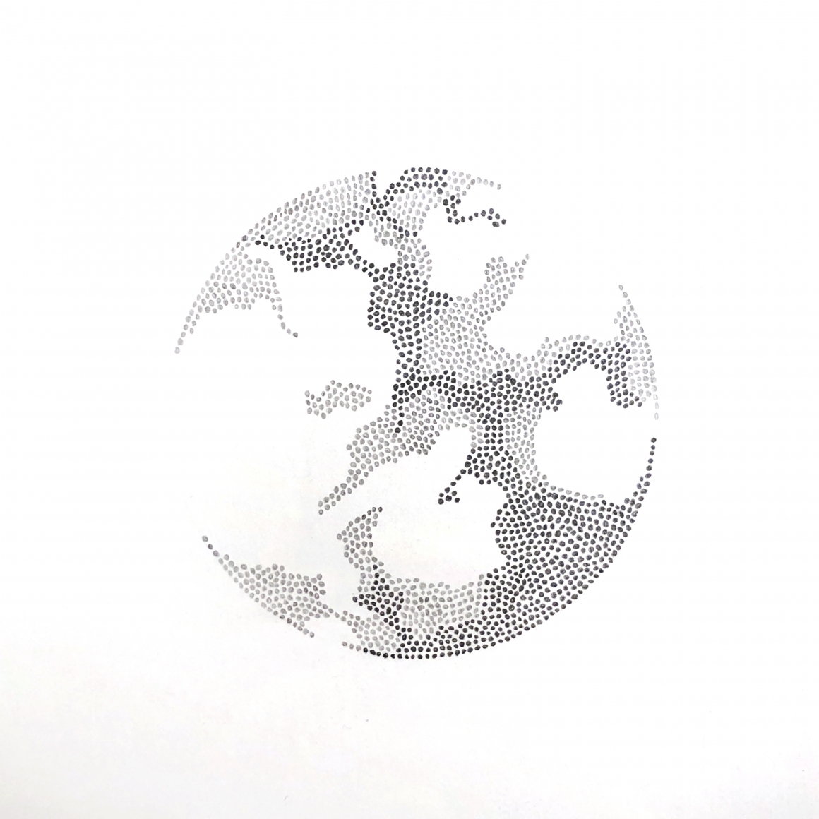 Grace Beck Over Time, 2019 Graphite on rag paper 7h x 7w in