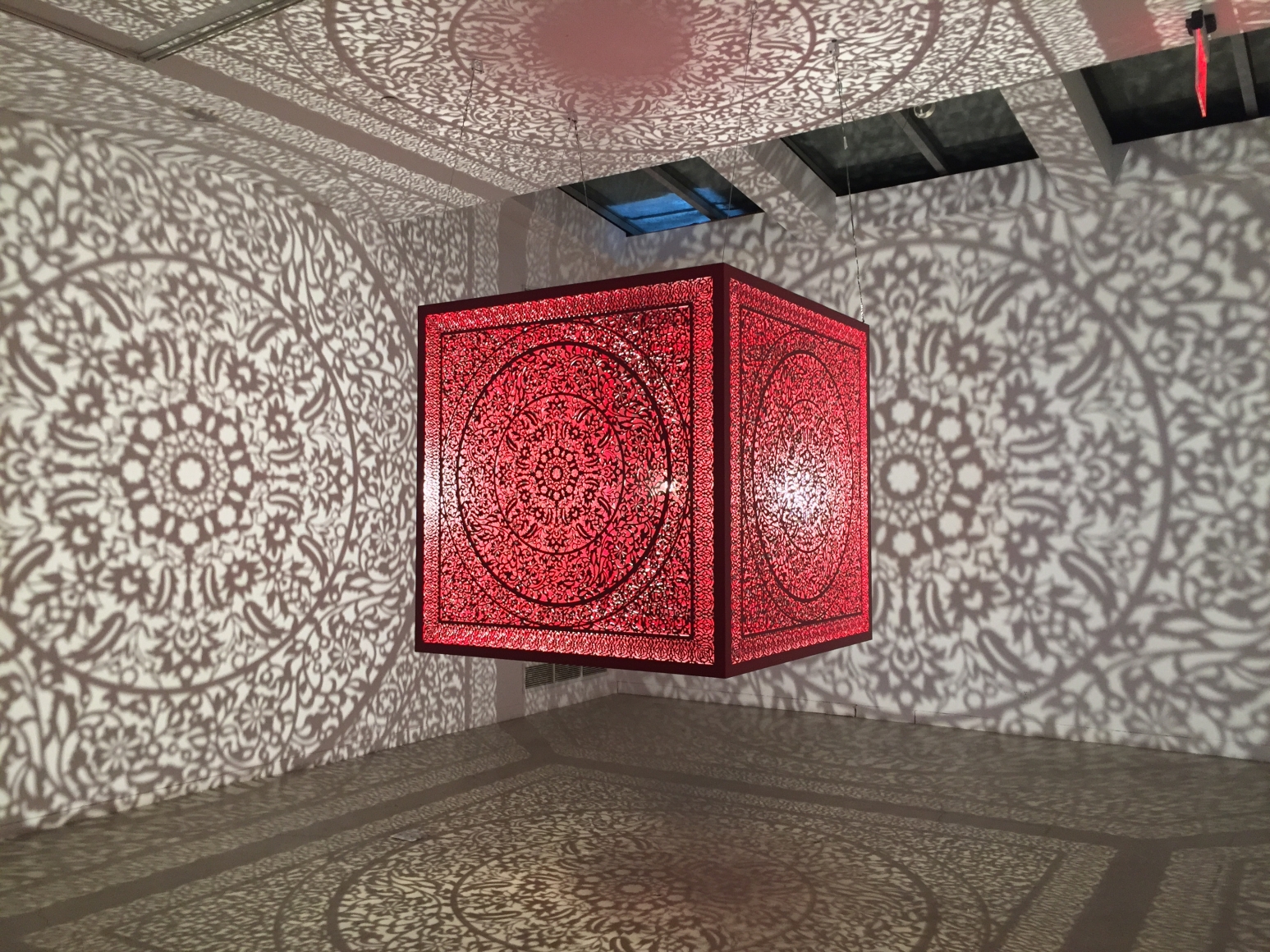 Anila Quayyum Agha All the Flowers Are for Me (Red - Ed. of 2)