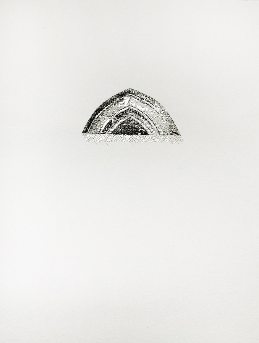 Najmun Nahar Keya Corinthian Dhaka (1) Charcoal, graphite, rabbit skin glue, silver, on Fabriano archival paper 11 x 14 in. 2019