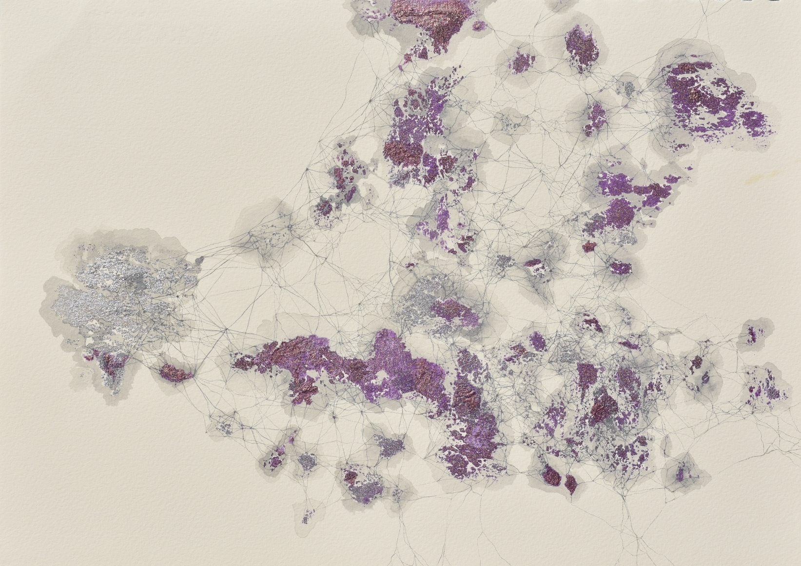 Dhara Mehotra Continuum II, 2019 Acrylic and ink on archival paper 11.50h x 14.50w in