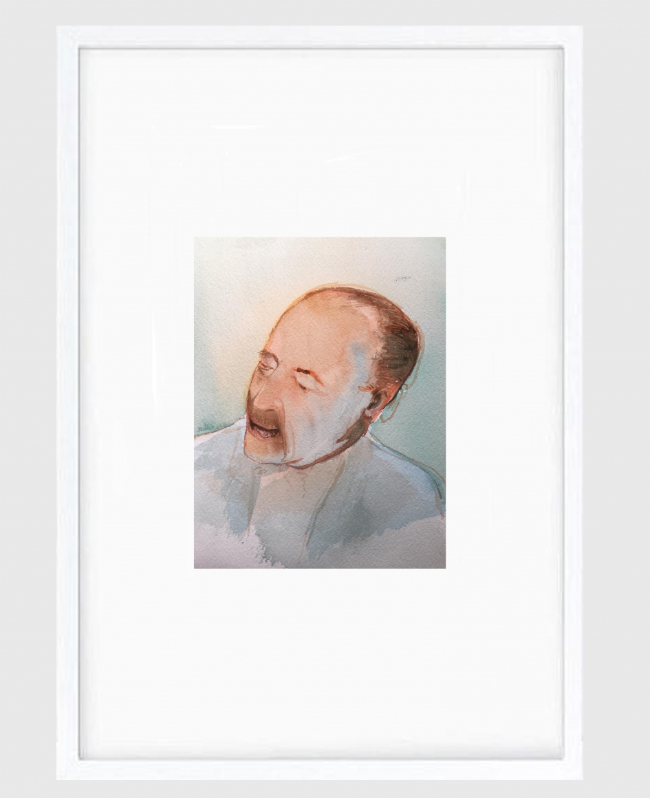 Sujith S.N. Untitled (Portrait) 27, 2020 Watercolor on paper 7h x 6w in