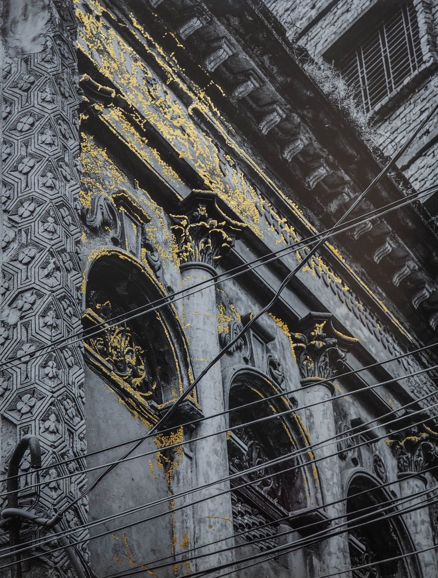 Najmun Nahar Keya Kintsugi Dhaka (18), 2020 Photograph on archival paper, gold leaf, archival glue 24h x 18w in