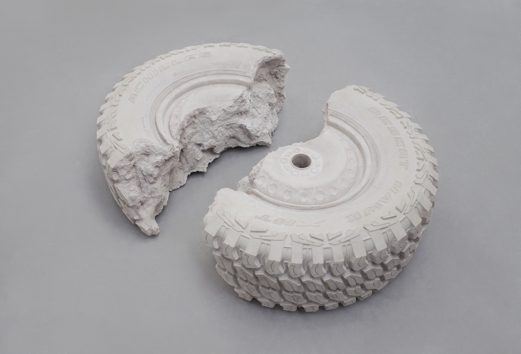 Katja Larsson Achilles II, 2020 Jesmonite, natural stone 33h x 46w x 14d in
