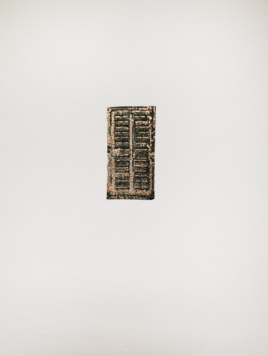 Najmun Nahar Keya Corinthian Dhaka (13) Charcoal, graphite, rabbit skin glue, silver, on Fabriano archival paper 11 x 14 in. 2019