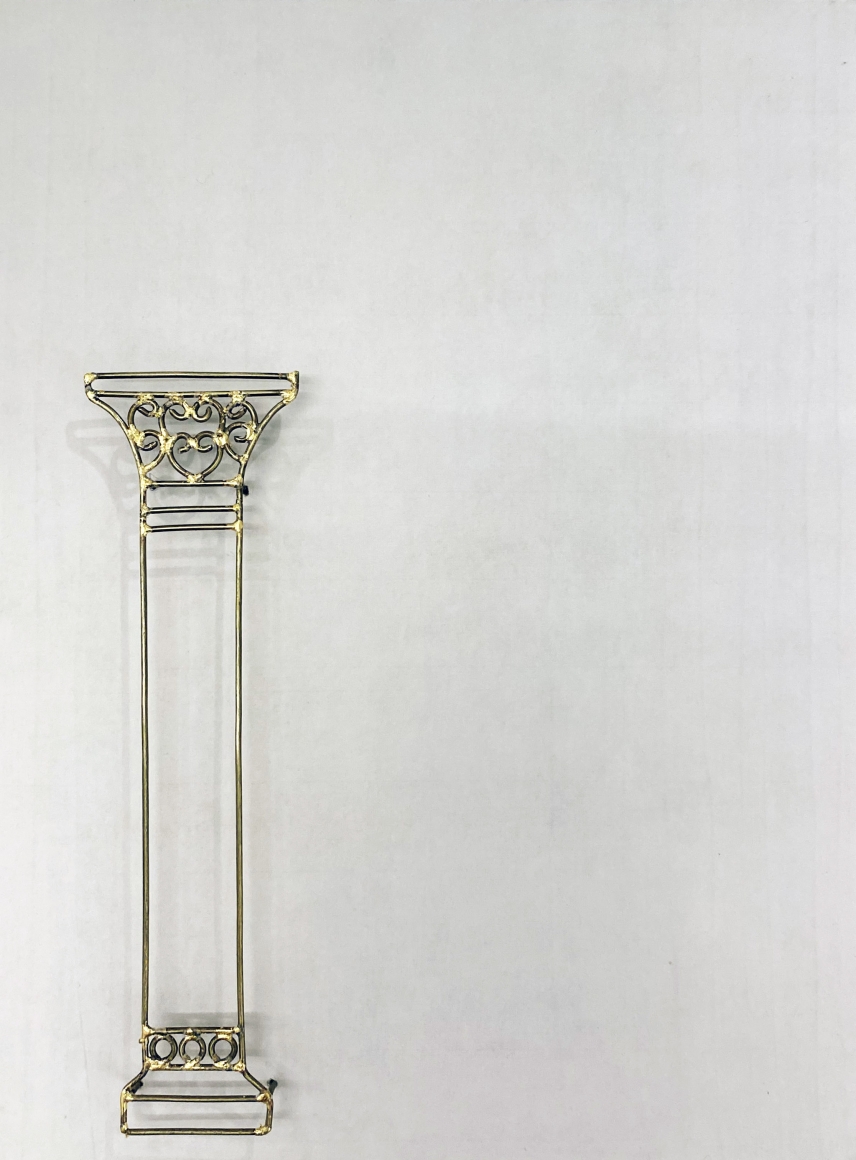 Najmun Nahar Keya Yume-no-sen (8) Gas welded brass and gold leaf on Japanese paper, wood, archival glue 16 x 11.5 in. 2019