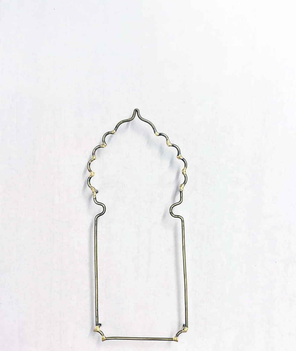 Najmun Nahar Keya Yume-no-sen (20) Gas welded brass and gold leaf on Japanese paper, wood, archival glue 12 x 9.4 in. 2019